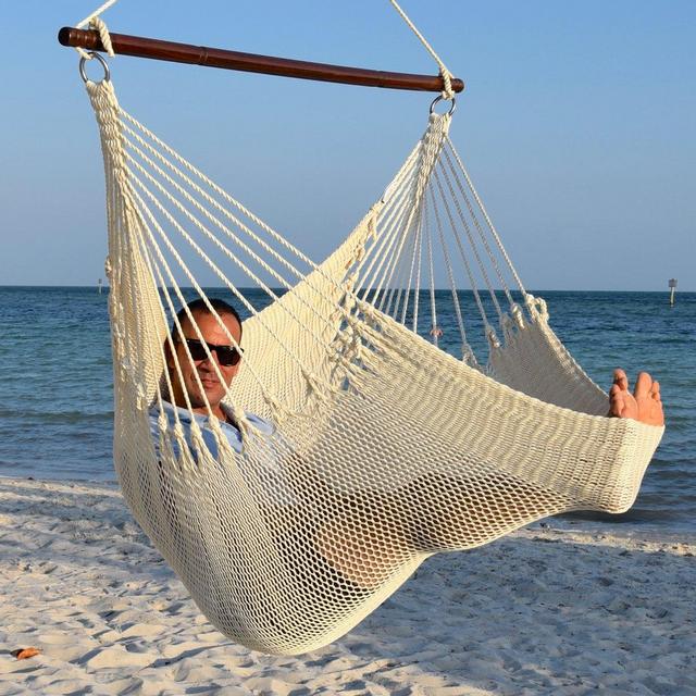 Set of Jumbo Caribbean Hammock Chair - Cream