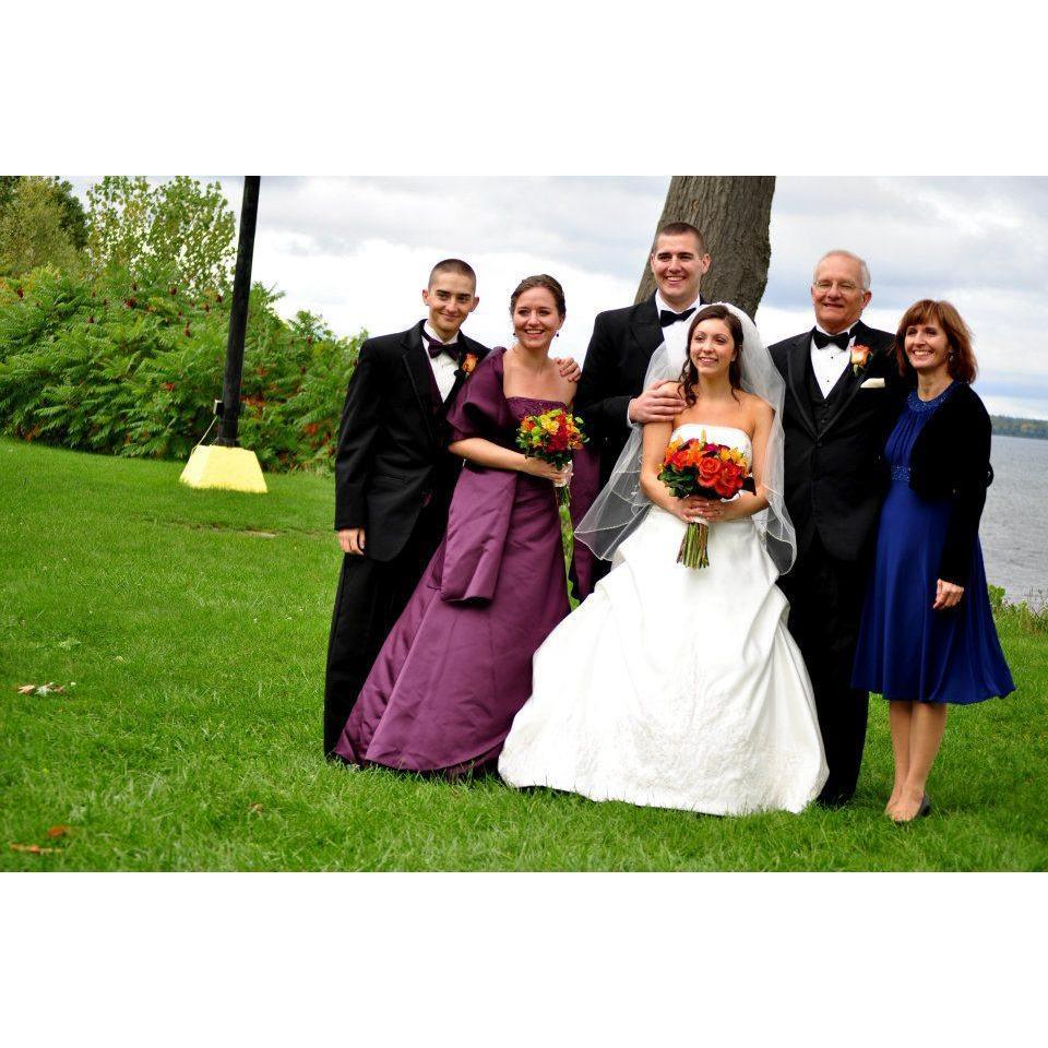 The groom and his family at his brother David's wedding! David will unfortunately be on duty with the Navy for our wedding but with us in spirit!