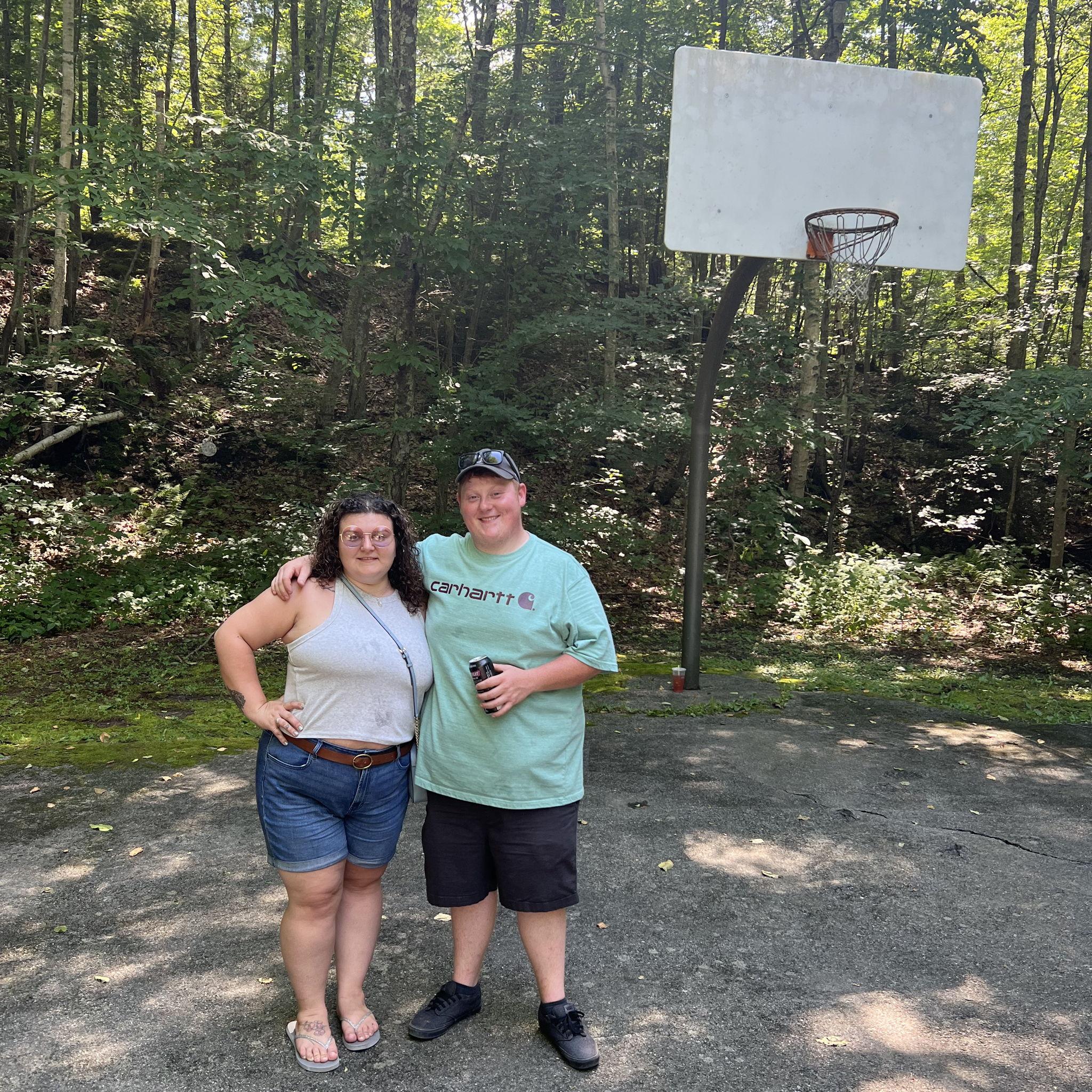 Basketball at Lake Manchaug, just much older.