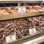 Taste-test the beef jerky counter @ Buc-ee's