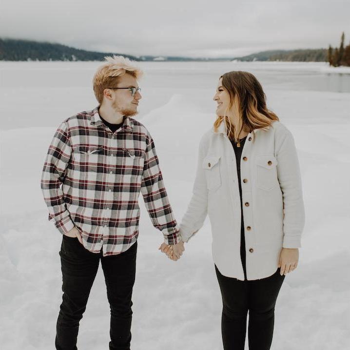 Our engagement photos by Maddy Hedman taken at Lake Wenatchee <3