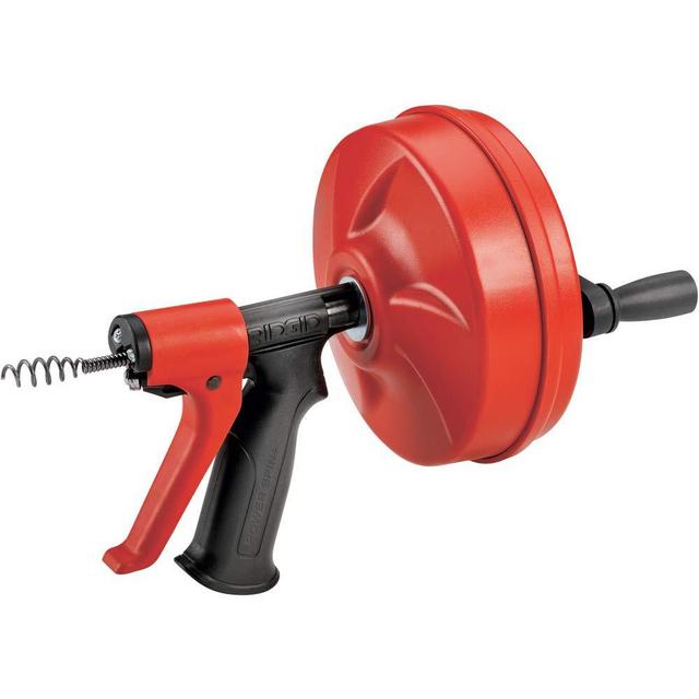 RIDGID 57043 Drain Cleaner, Power Spin+ / Red