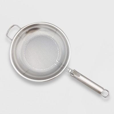 Stainless Steel Grill Fry Pan Round with Removable Handle - Silver - Made By Design&#153;