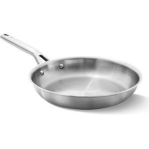Tramontina Signature Tri-Ply Clad Stainless Steel 12-Inch Large Frying Pan, Induction-Ready Skillet, Dishwasher-Safe, NSF-Certified, Made in Brazil