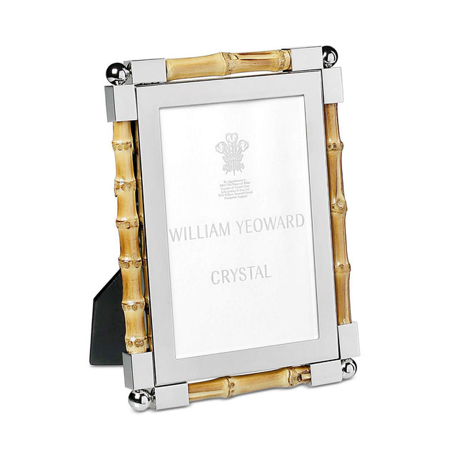 William Yeoward Crystal New Classic Bamboo Frame, 4" x 6"