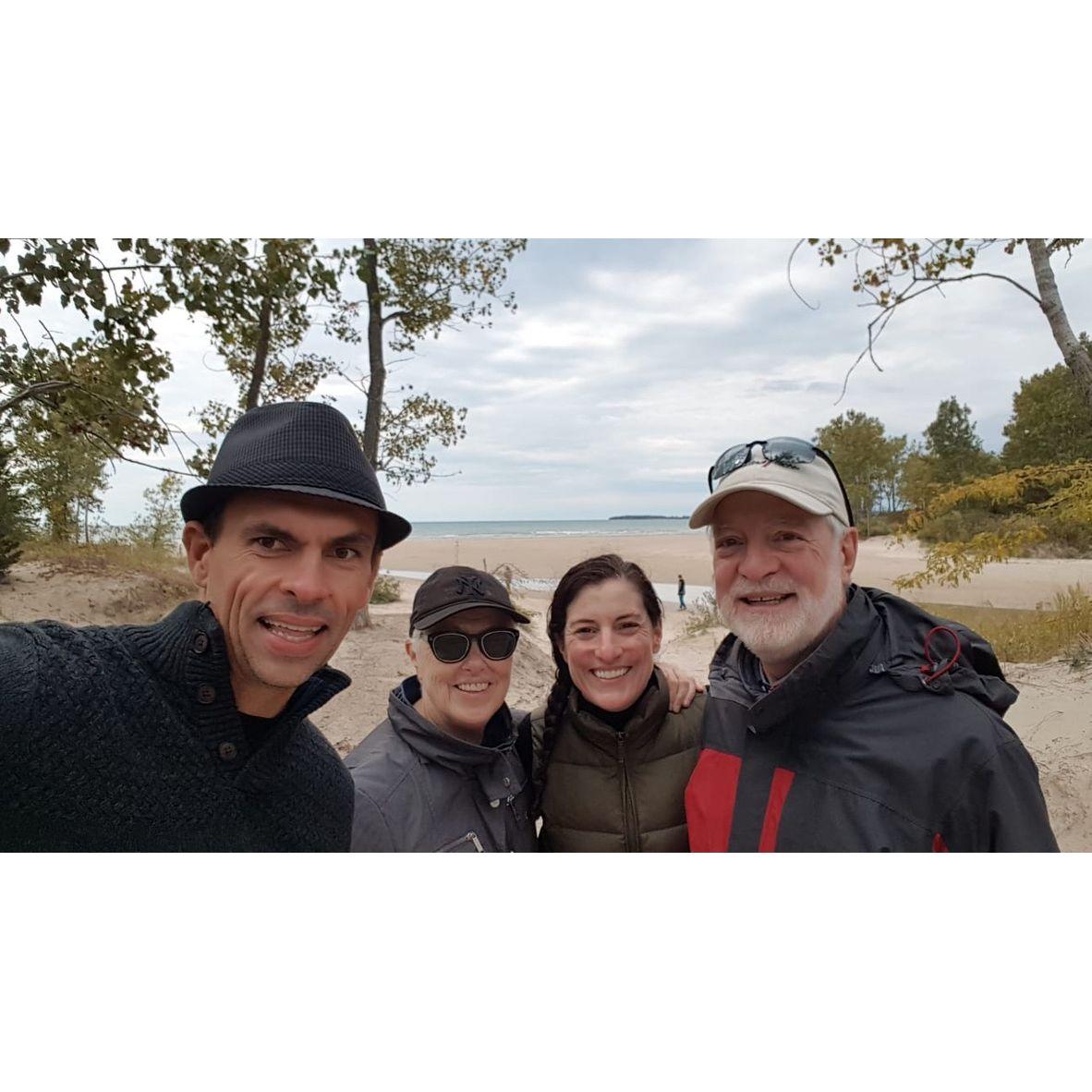 Beach walks at Sandbanks in the fall