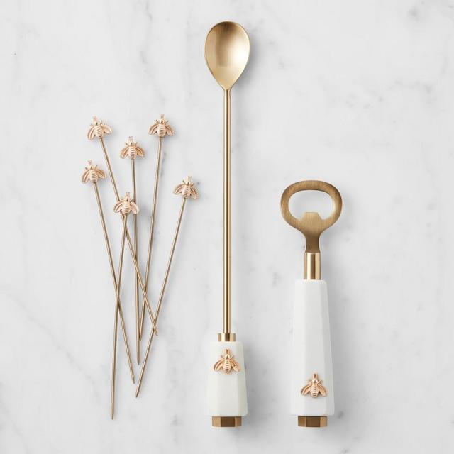  PrettyFine Collection 8 Piece Gold Measuring Cups Set