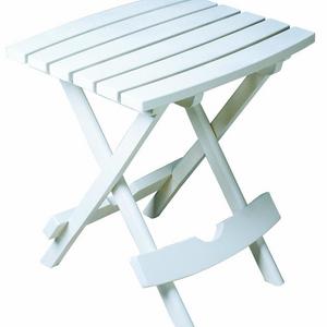 Adams Manufacturing 8500-48-3700 Plastic Quik-Fold Side Table, White