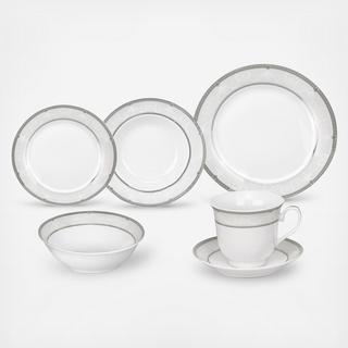 Ballo Design 24-Piece Porcelain Dinnerware Set, Service for 4
