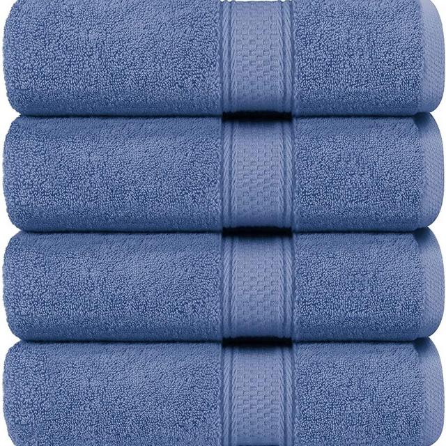 Utopia Towels - Bath Towels Set, Wedgewood - Luxurious 700 GSM 100% Ring Spun Cotton - Quick Dry, Highly Absorbent, Soft Feel Towels, Perfect for Daily Use (4-Pack)