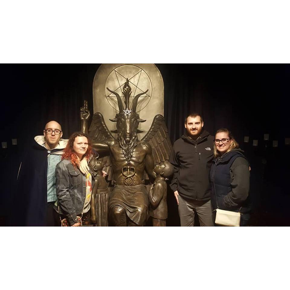 We visited the Church of Satan with Doug's brother David and his beautiful girlfriend, Brittany.