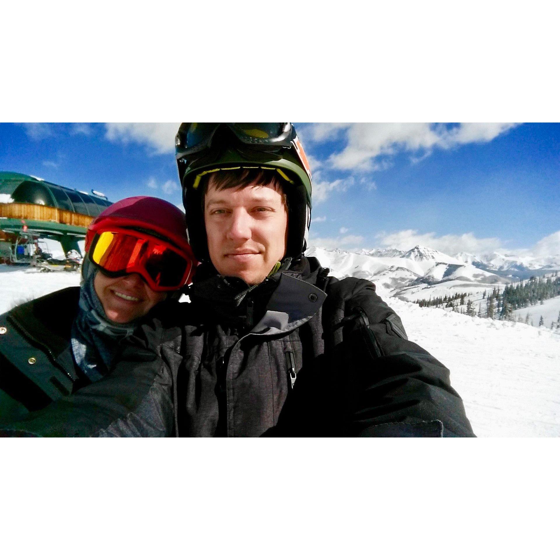 Skiing/Snowboarding at Crested Butte - April 2018.