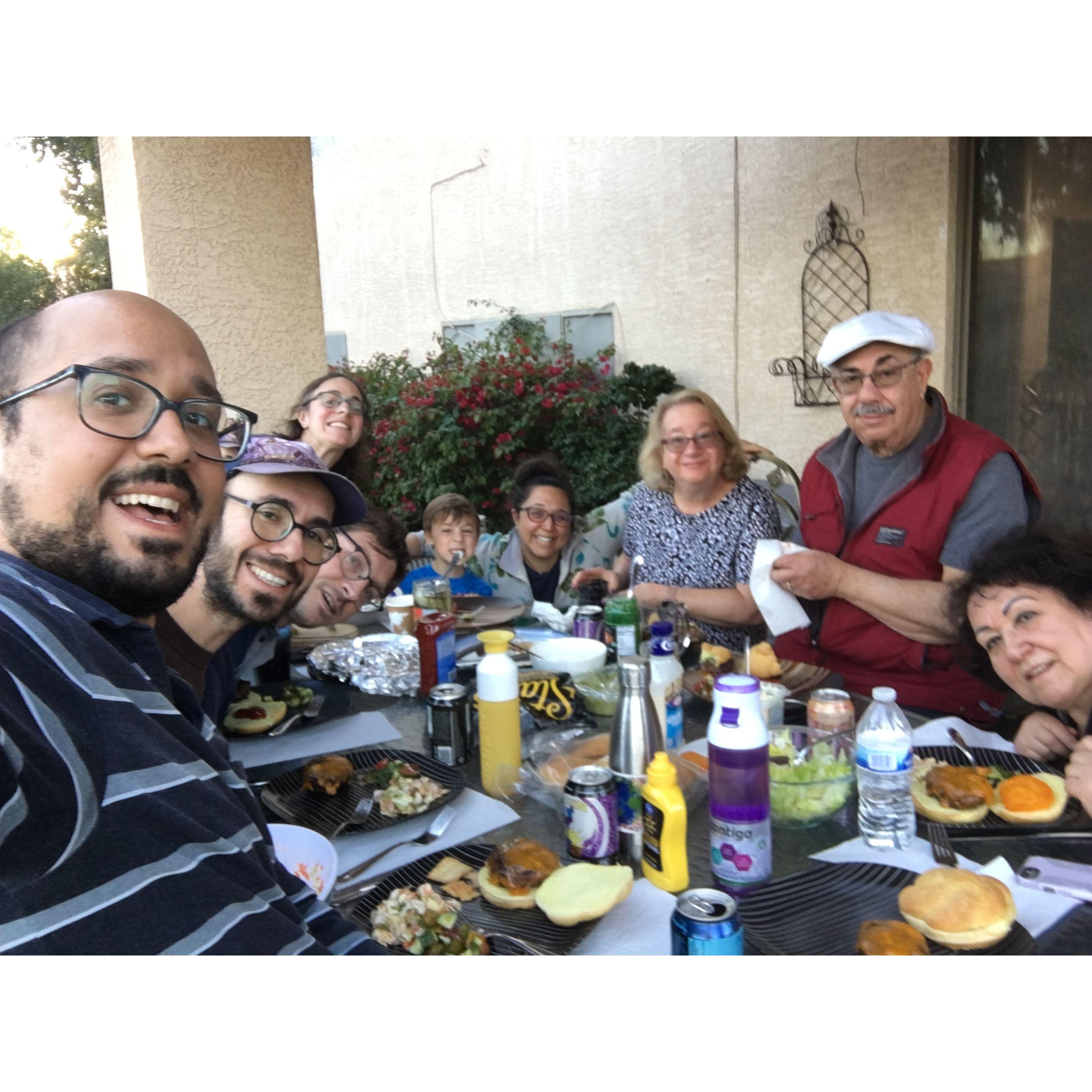 In December 2022, the Shafners and Mostoufis met up in Phoenix, AZ for the holidays. We cooked and played games and many saw the Grand Canyon for the first time