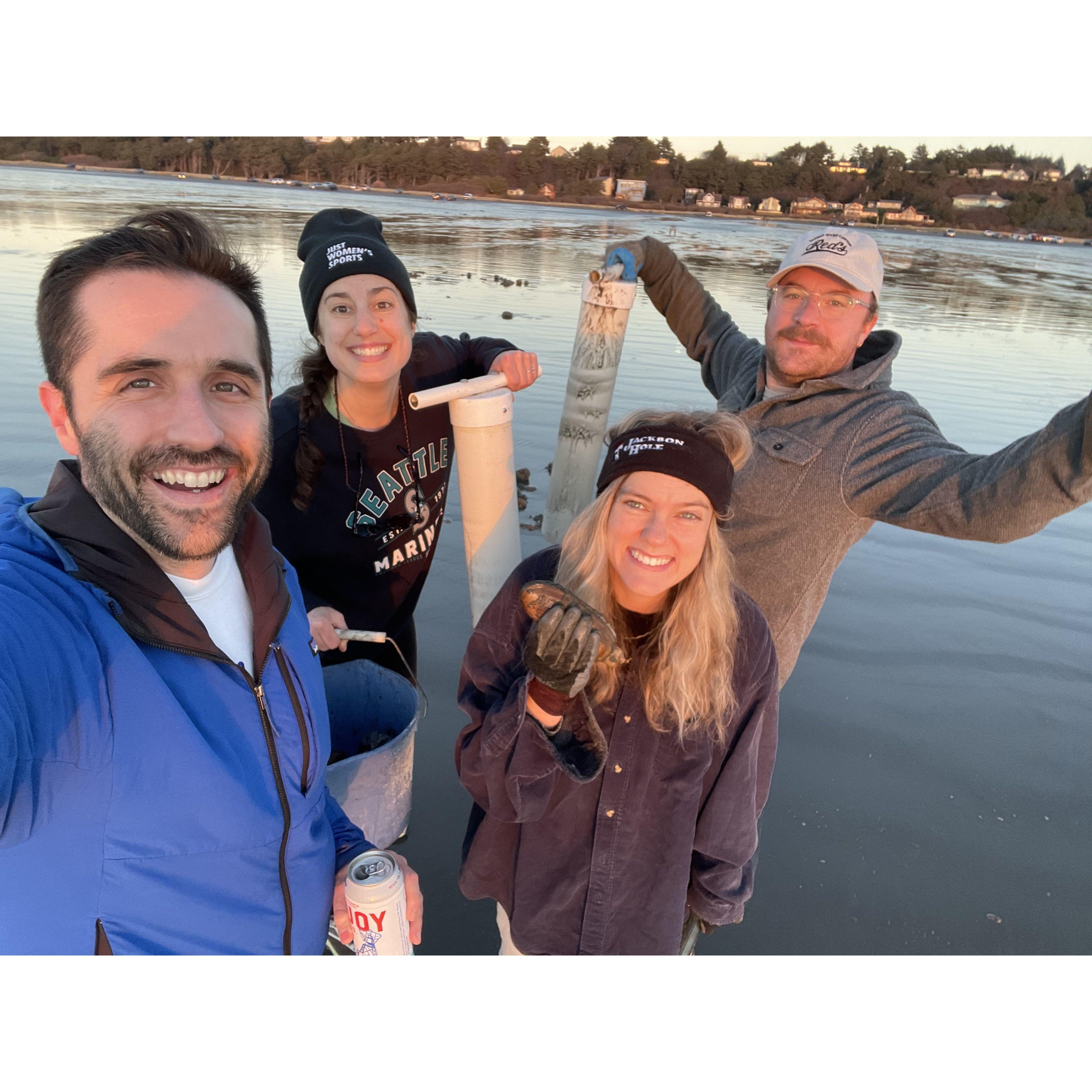 Clamming with Cammy and Kevin