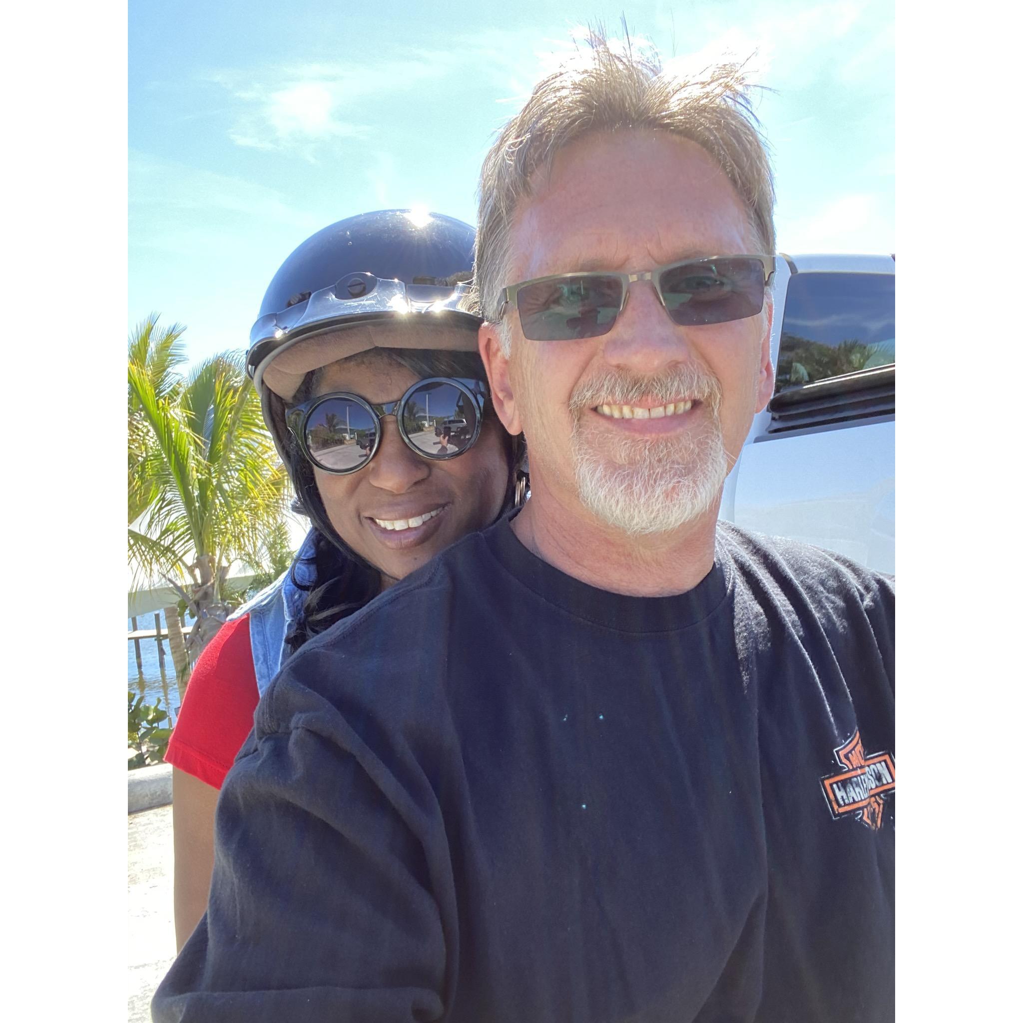 Our first long motorcycle ride Daytona back to Frigates