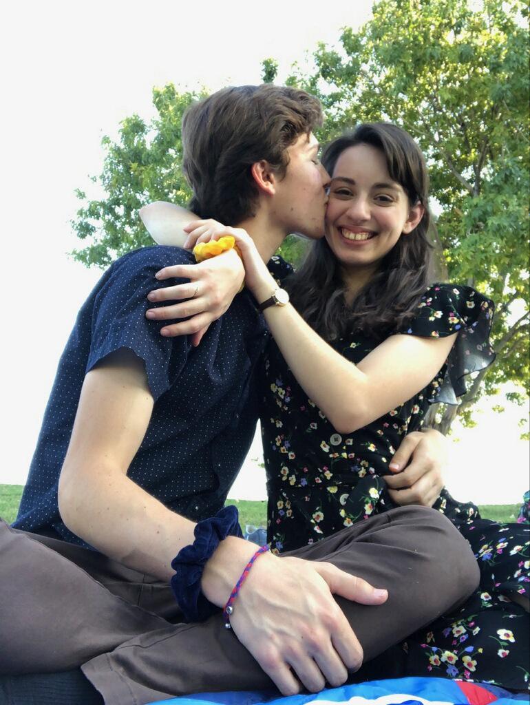 One of my favorite things to do(Lauren)! Picnic dates! It was very hot out!😂 We we’re celebrating our 1 year of officially dating!