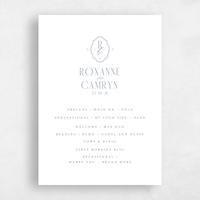 White Wedding Program - Kotor
