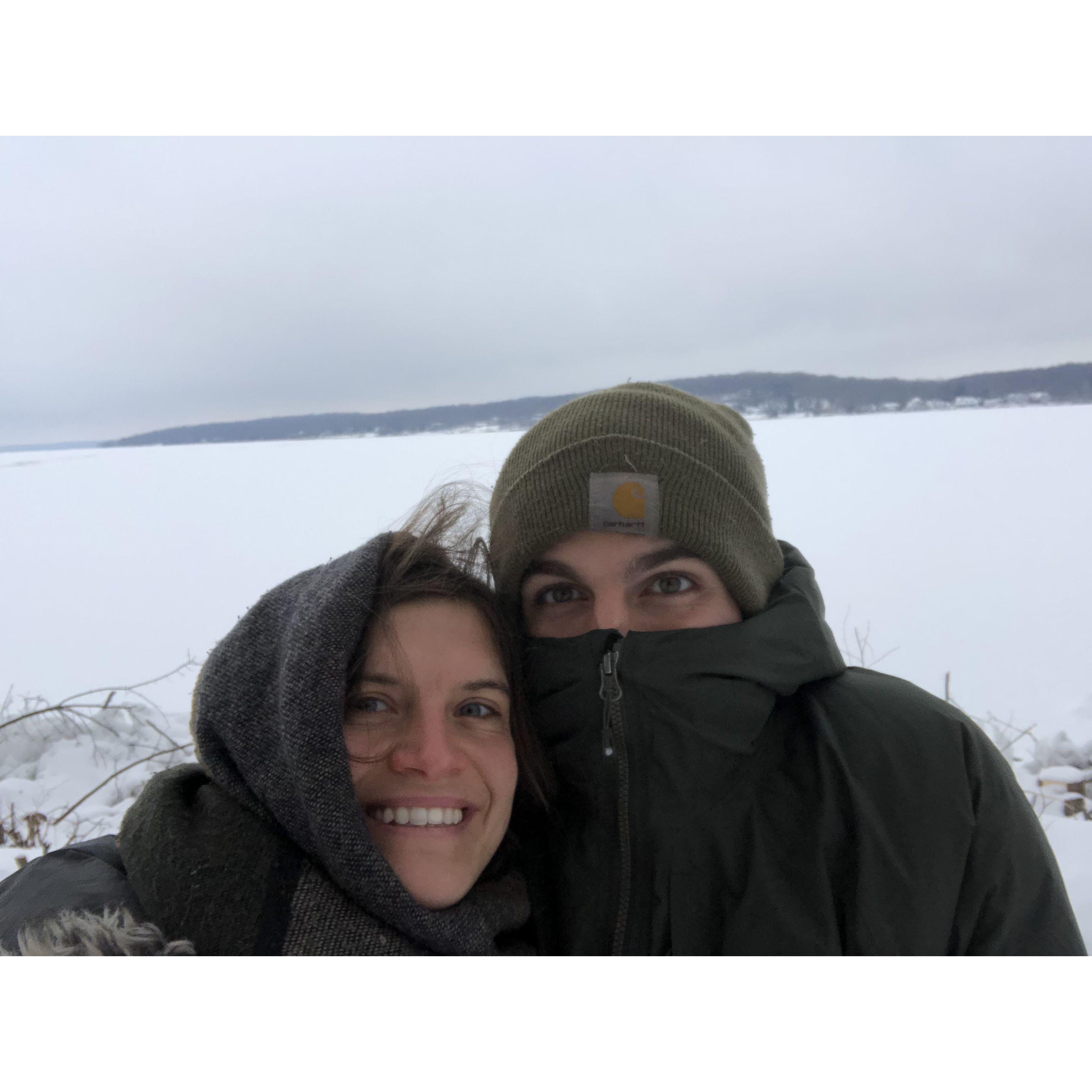 Lake Geneva hike: Perkins-Diaz household has never been afraid of the cold.