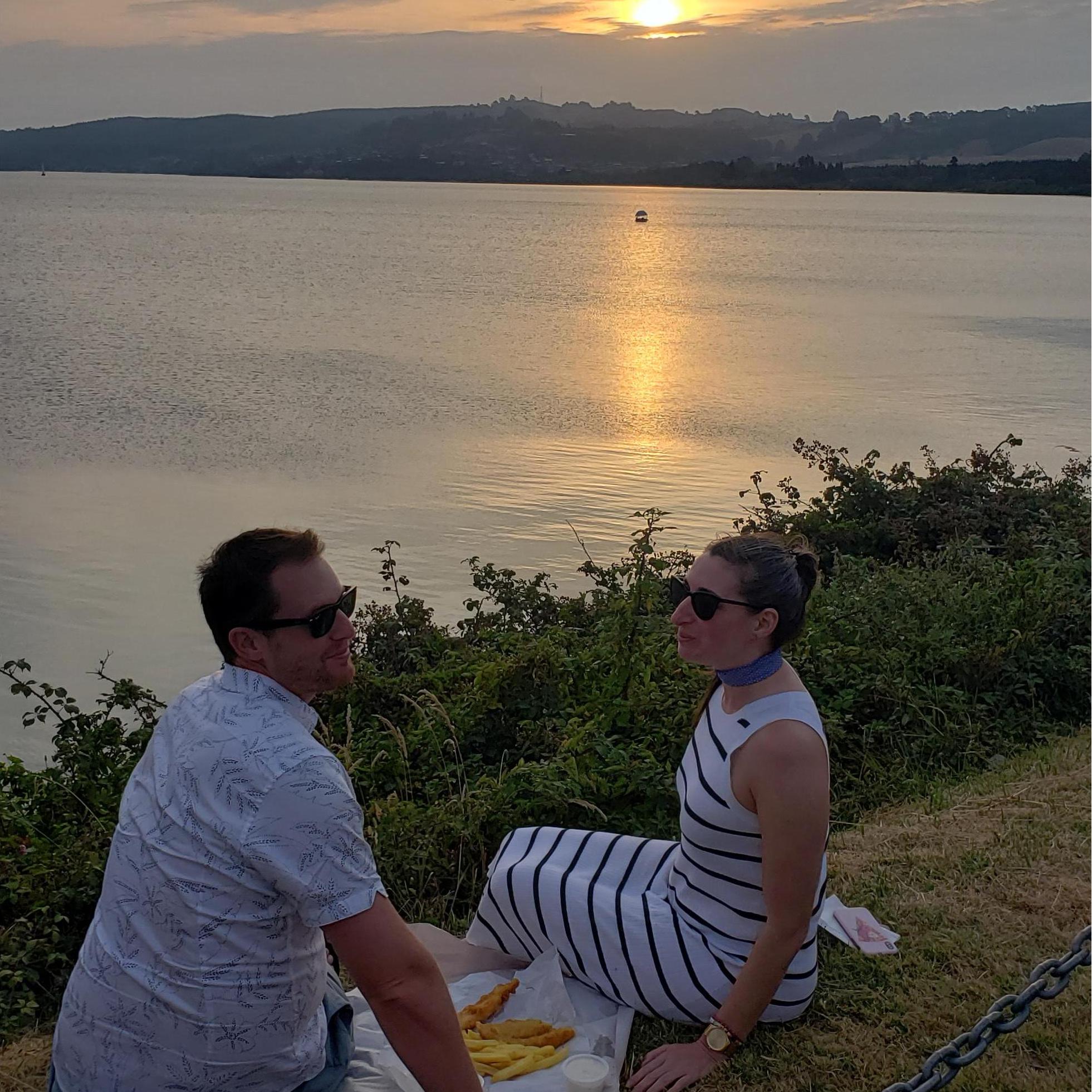 Lake Taupo sunset picnic 🌅