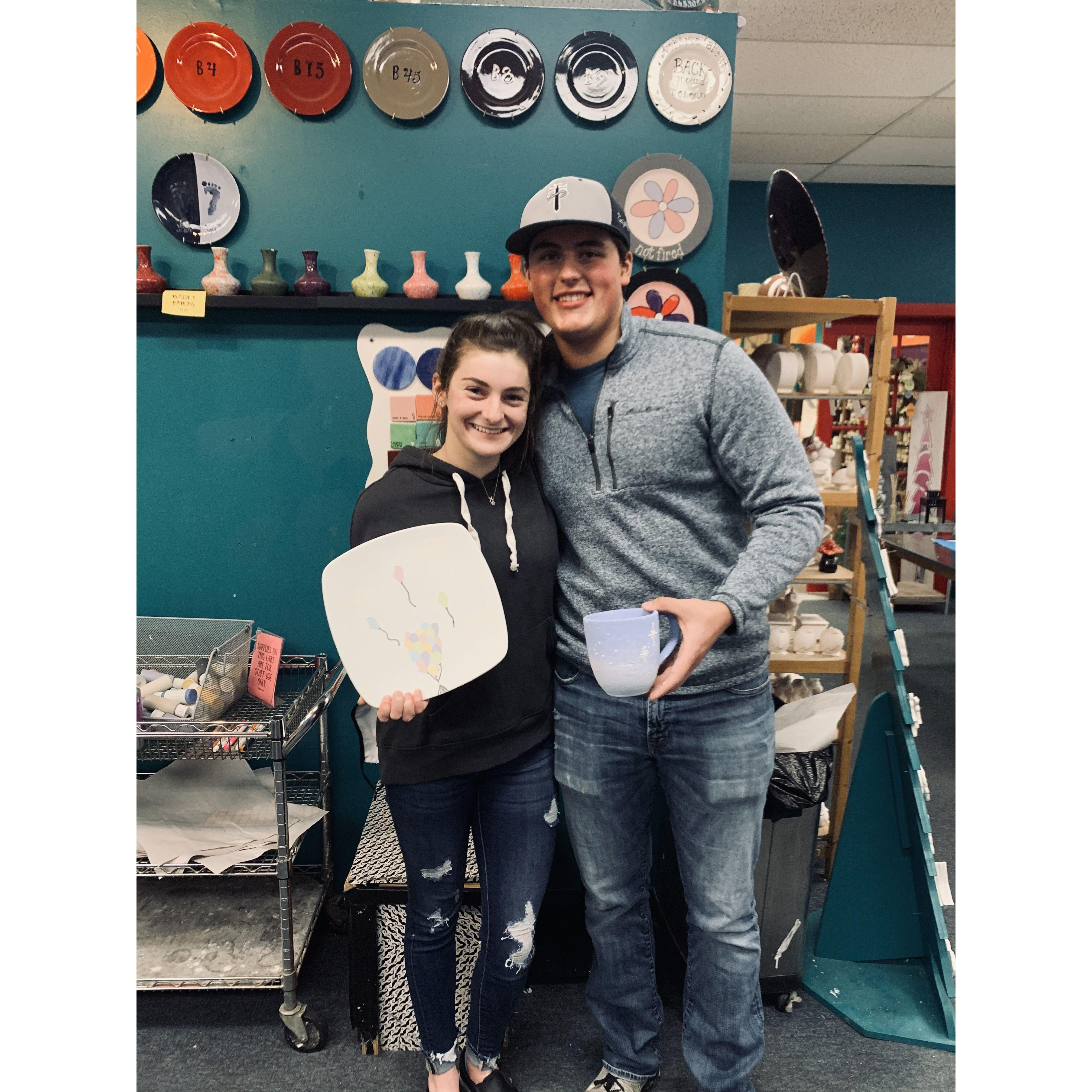 Painting pottery 01.30.2021