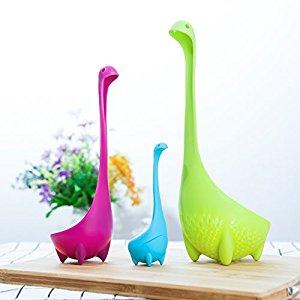 VinMax Nessie Family Unique Cute Loch Ness Monster Colander, Soup Ladle and Tea Infuser