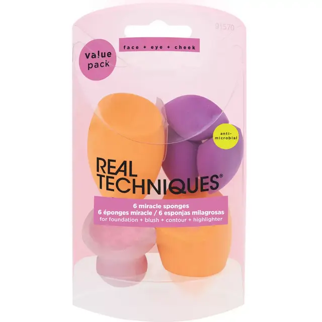 Real Techniques® 6-Count Miracle Sponges