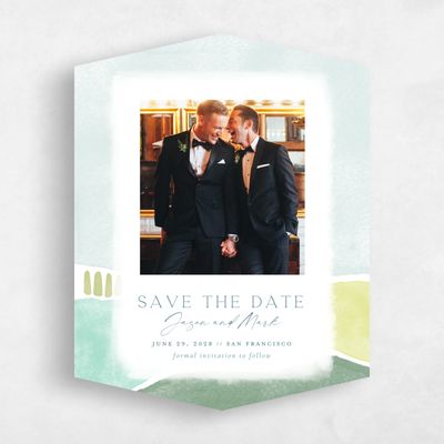 Blue Diamond Wedding Save the Date - Vallejo Photo