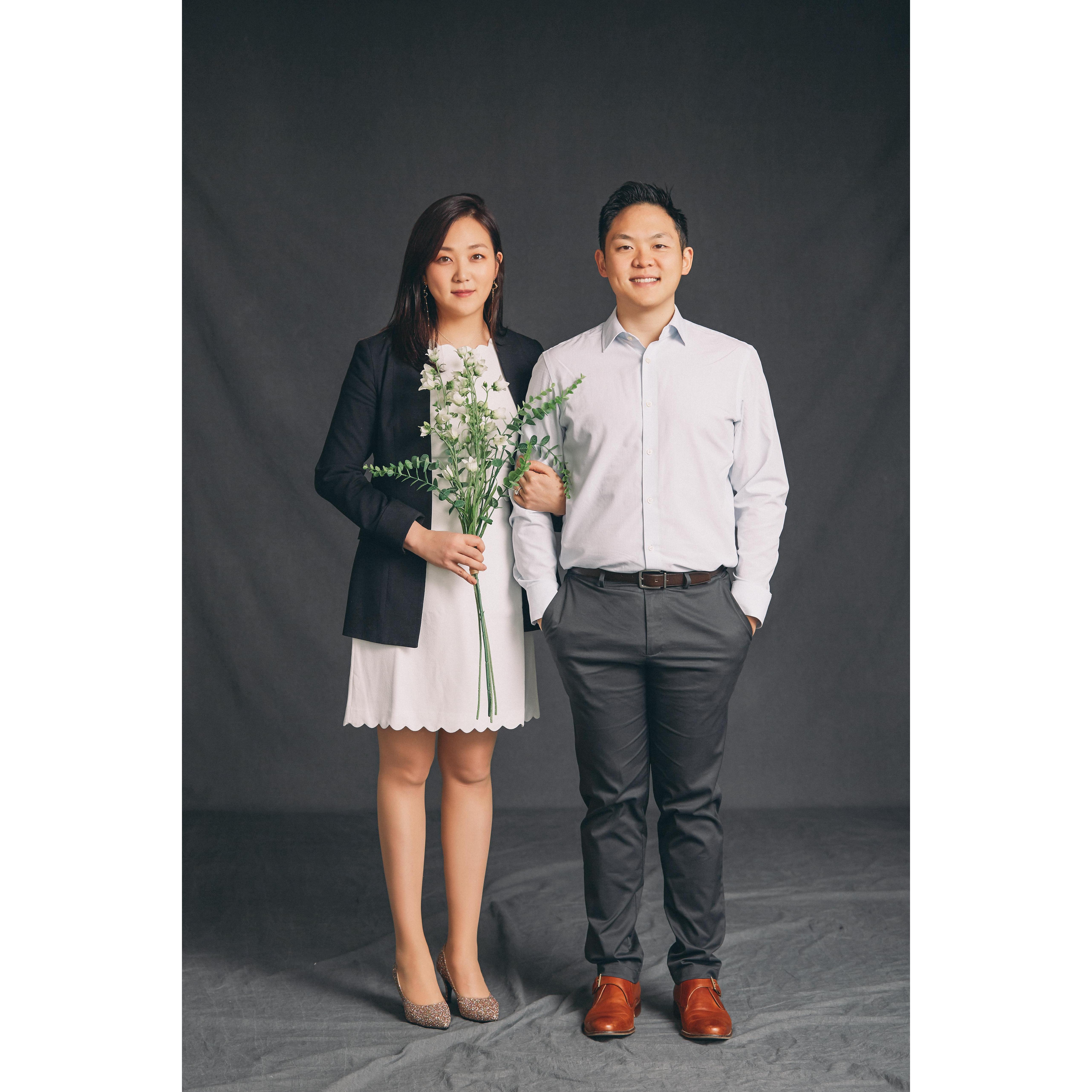Doing the engagement photoshoot was a lot of fun. Korean poses included free of charge.