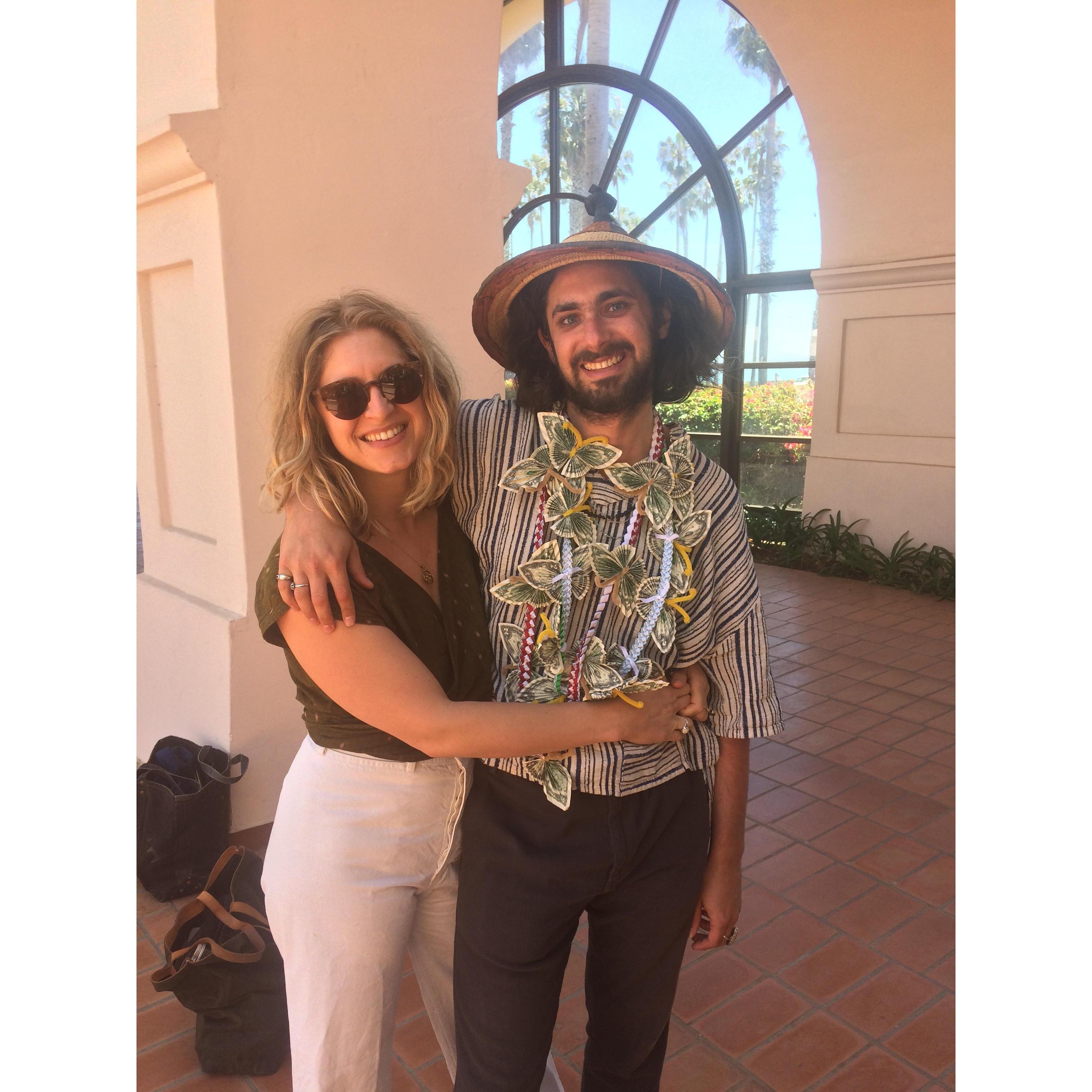 Jesse's graduation from Pacifica Graduate Institute.