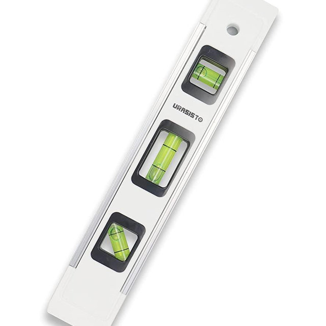 URASISTO Torpedo Level 9-INCH Level with 45°/90°/180° Bubbles, Small Measuring Tool