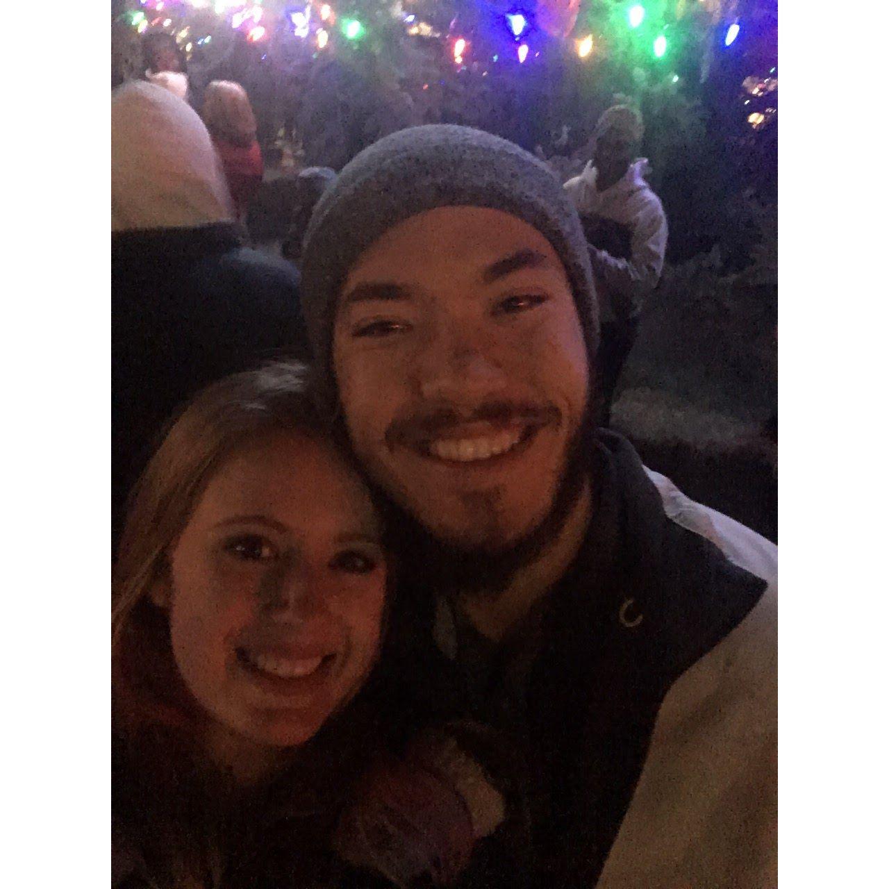 Right before the Christmas of 2017! We had only been dating 2 months.