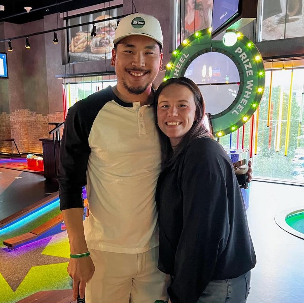 Joe planned a surprise 30th birthday party for Kayla at the Putt Shack. Joe will make a golfer out of Kayla in no time.