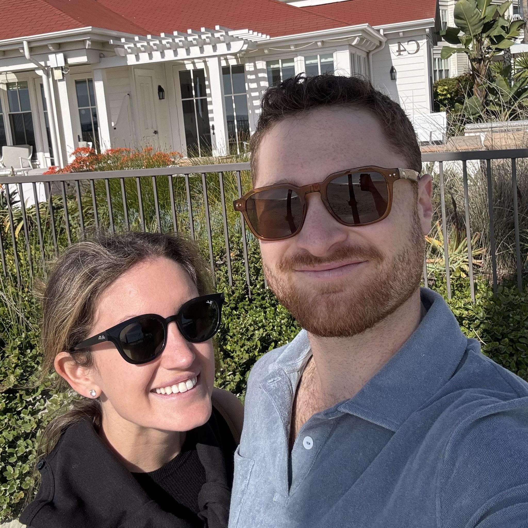 Eric visiting Jessi in Coronado