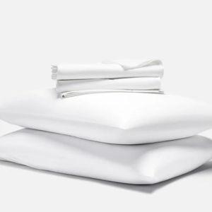 Classic Percale Core Sheet Set - Queen - Color: Solid White