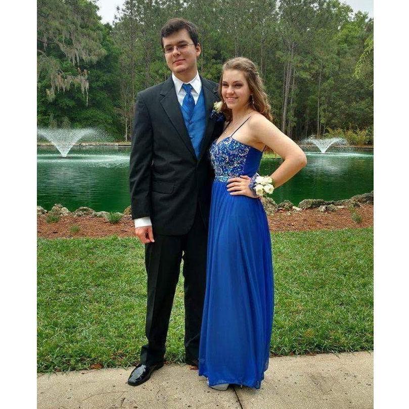 All dressed up for Mat's senior prom in 2016
