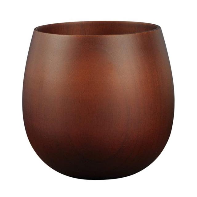 IMIKEYA Wooden Tea Cup Unbreakable Wood Cup for Drinking Natural Wood Tea Cup Coffee Mug for Tea Coffee Wine Beer, 3.38-6.76 oz