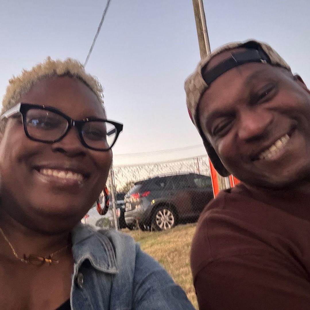 We outside! Date night.