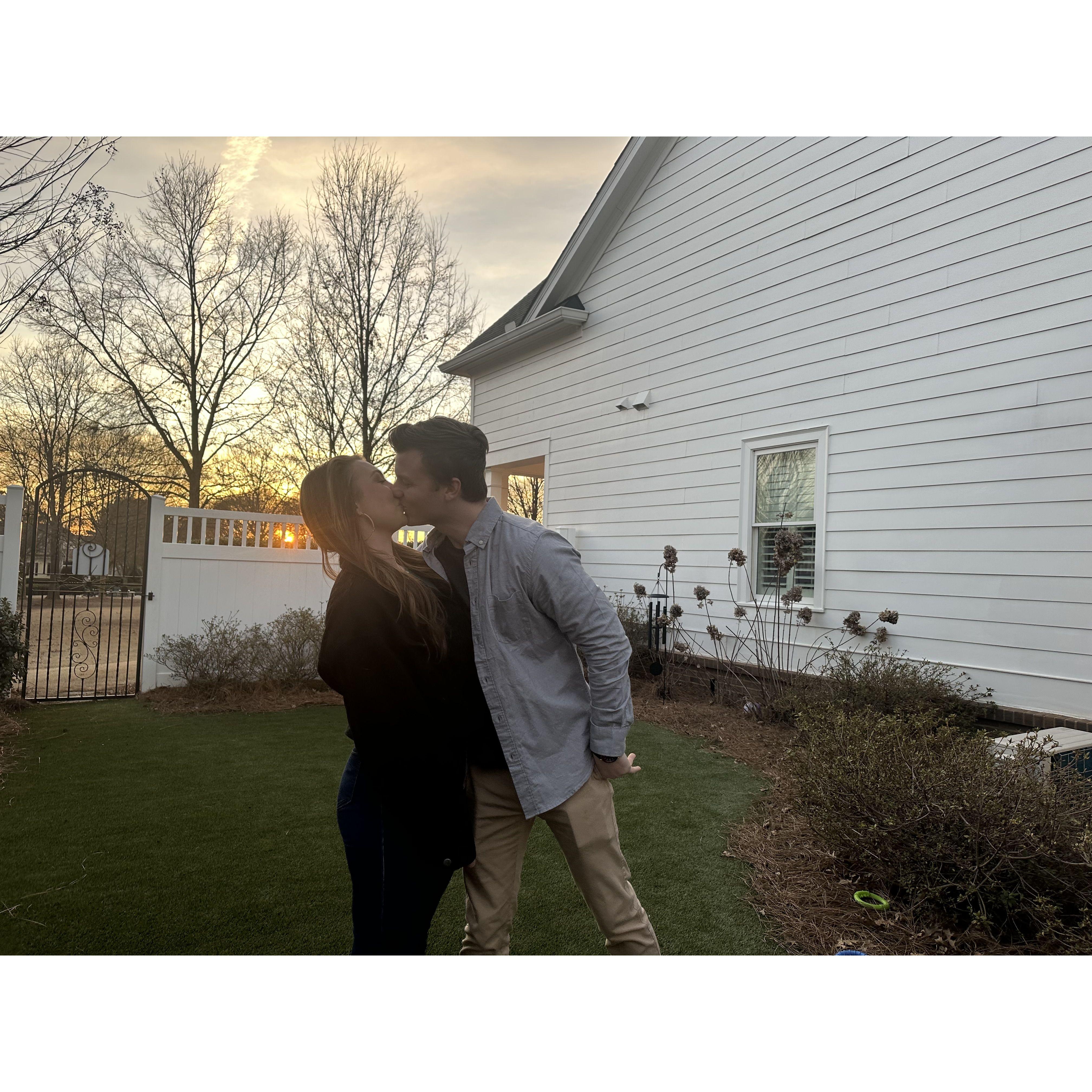 We said "I love you" to each other the evening this photo was taken.