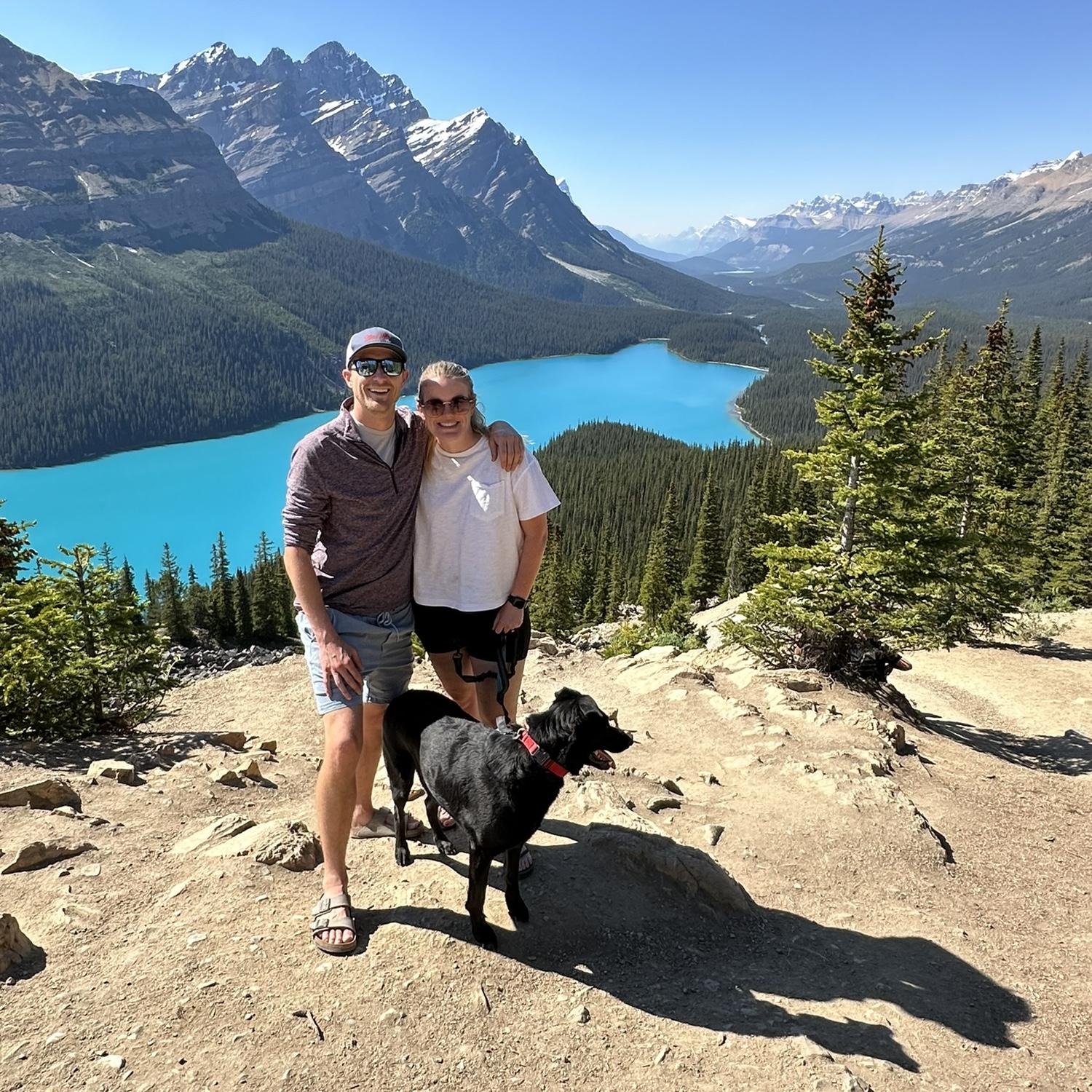 July 9, 2024 - Peyto Lake in Banff National Park, Canada