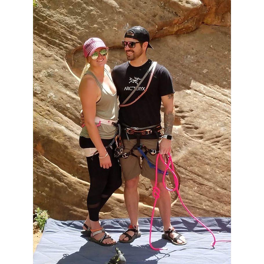 Climbing at Red Rocks Open Space.