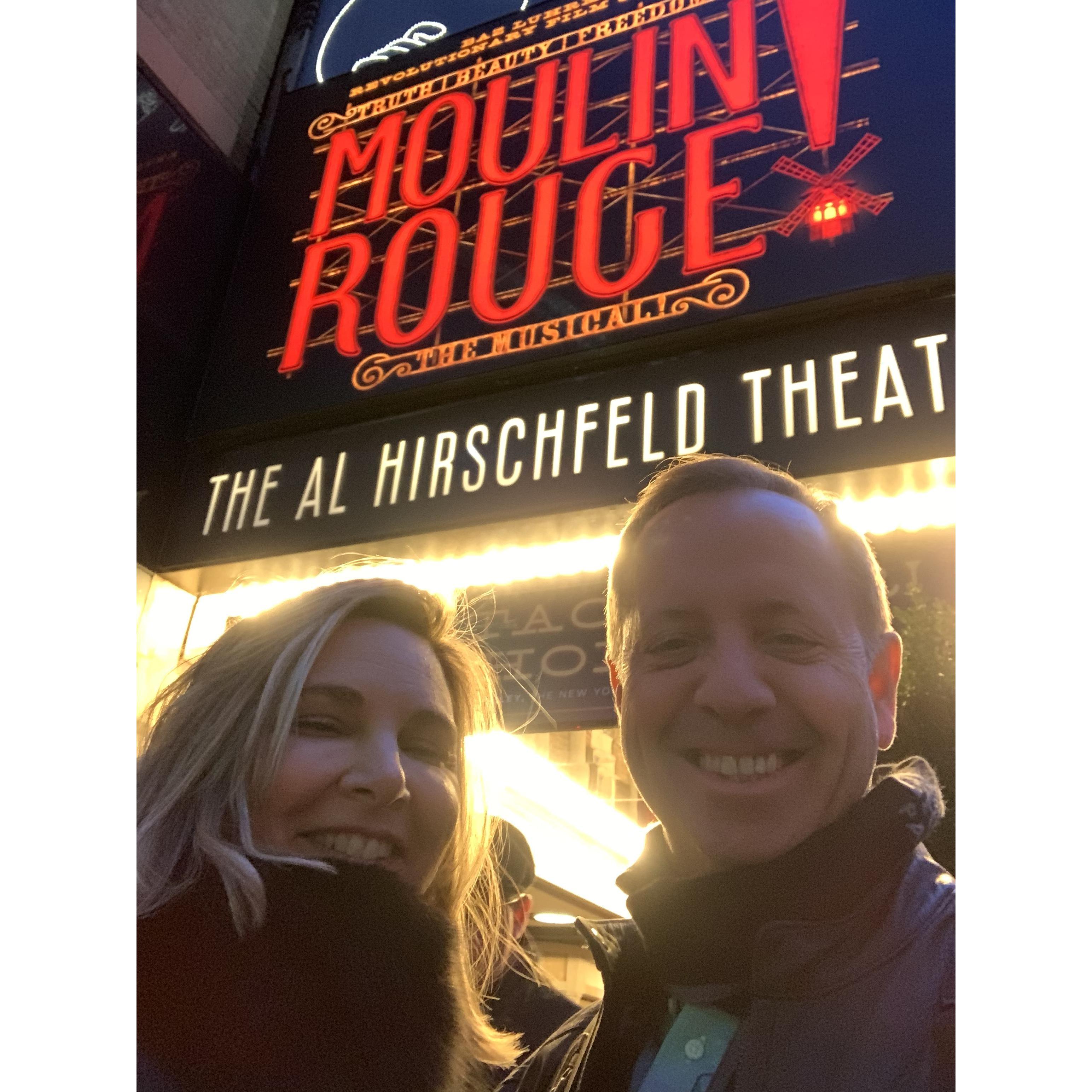 Our 1st trip to New York to see Moulin Rouge