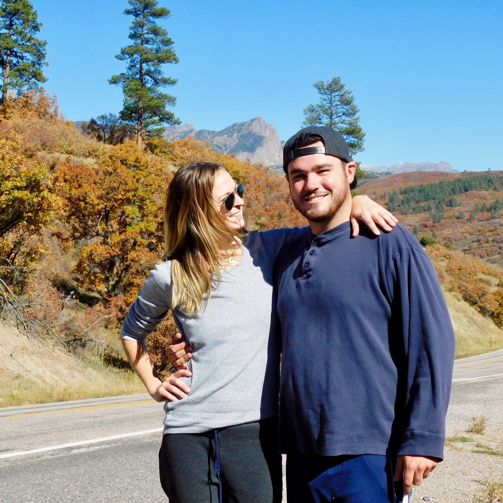 2016: We took a road trip to Colorado with Joe's band (the band van was broken down on the side of the highway when this photo was taken).