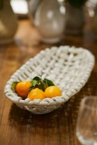 Skyros Basket Oval White