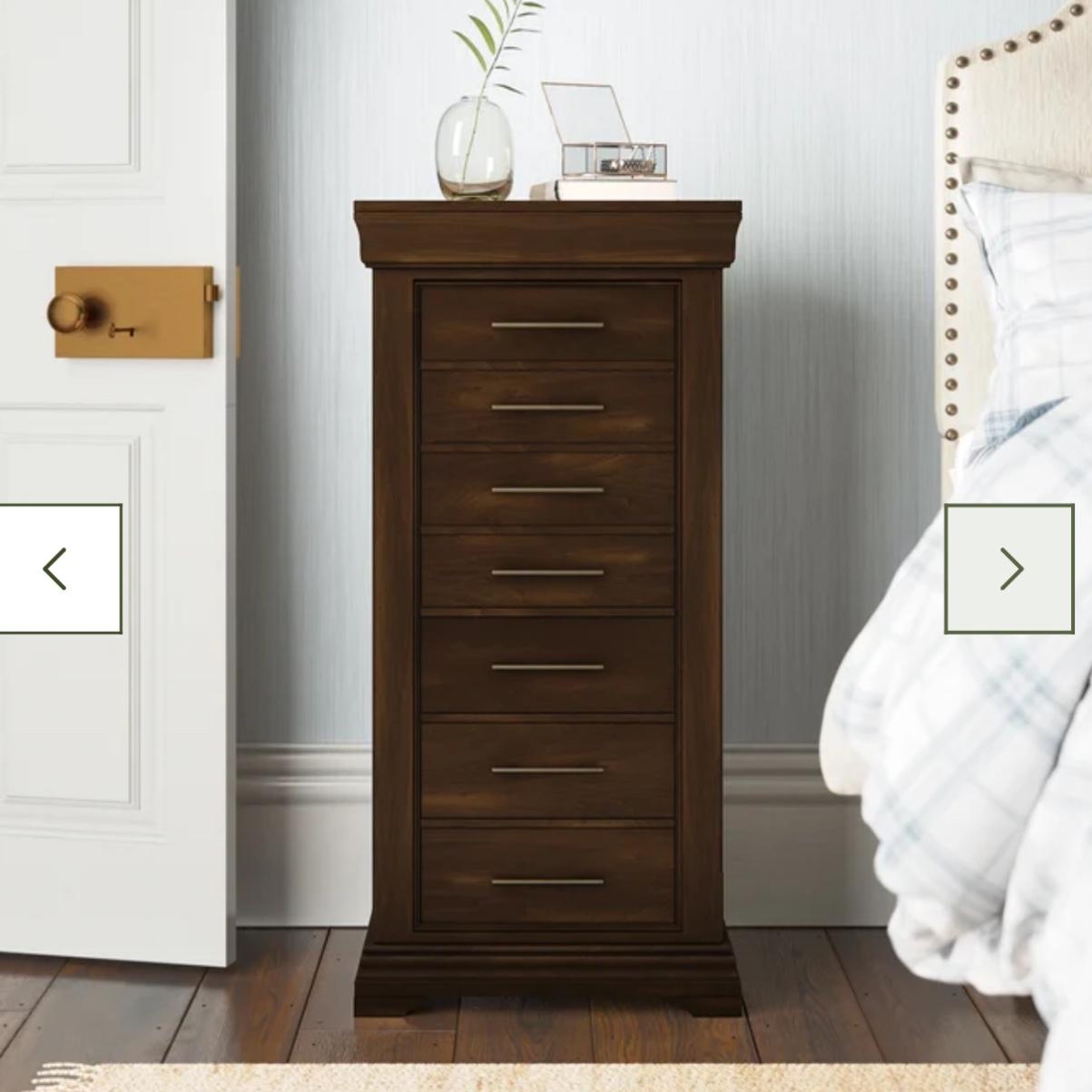 Birch Lane™ Gerardo Free Standing Wood Jewelry Armoire with Mirror | Birch Lane