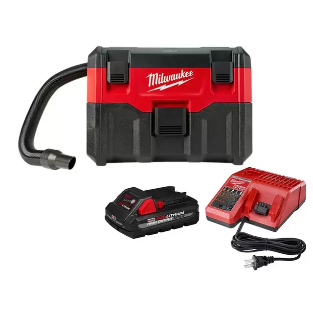 M18 18-Volt 2 Gal. Lithium-Ion Cordless Wet/Dry Vacuum W/ 3.0 Ah Battery and Charger