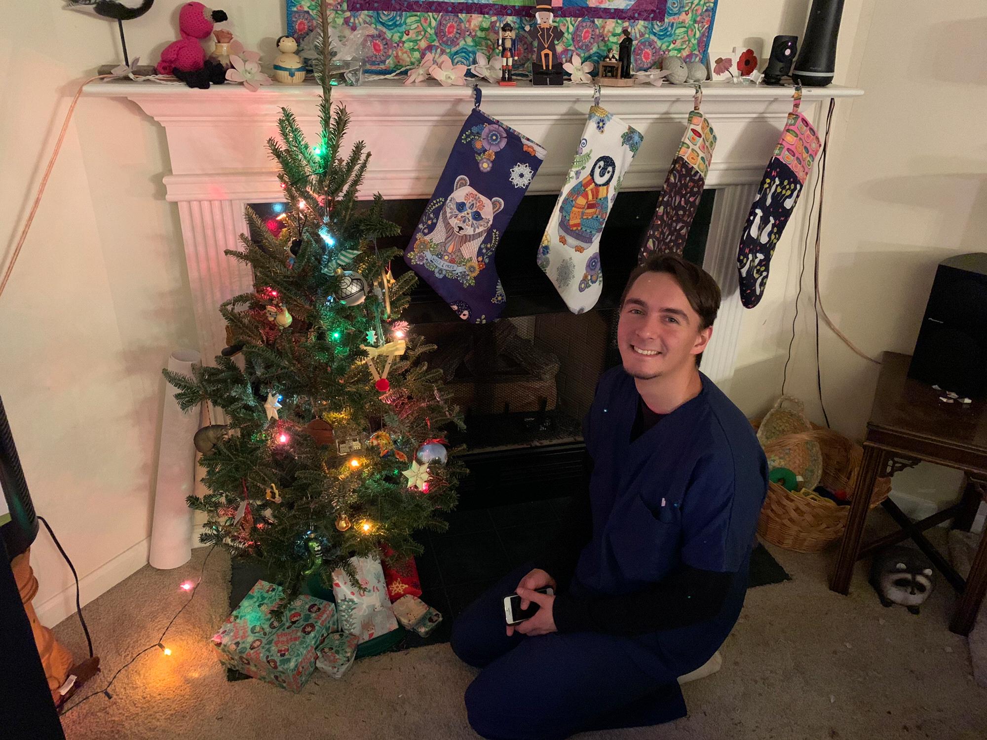 Hope and Sam's first at home Christmas