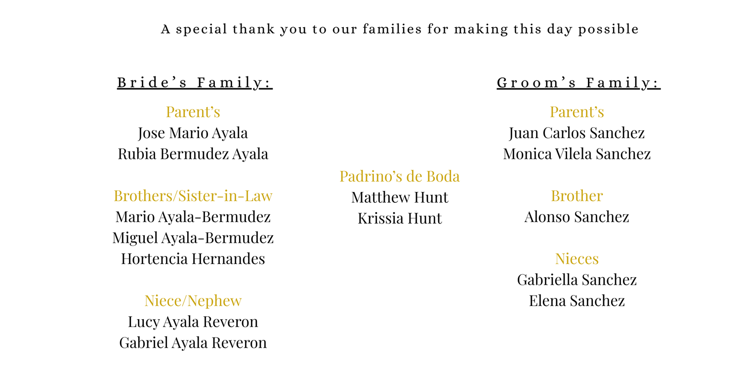 The Wedding Website of Sebastian Sanchez and Elizabeth Ayala-Bermudez