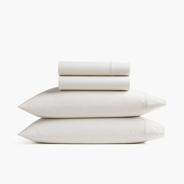 Organic Percale Sheet Set- Queen Vapour