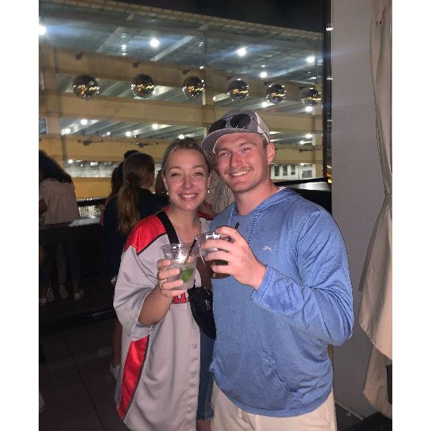 The baseball game where we officially met