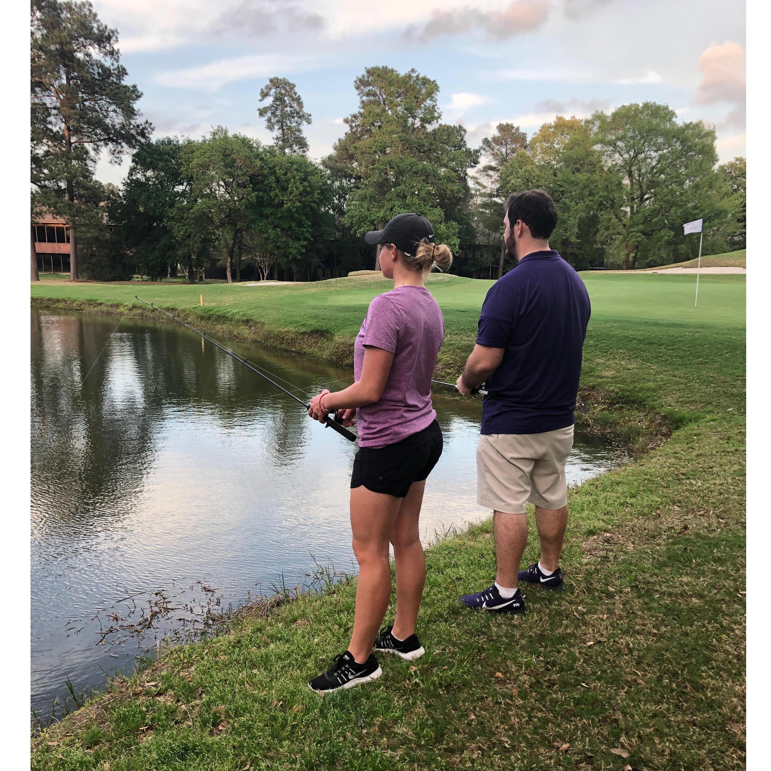 Nate's favorite pastime...bass fishing!